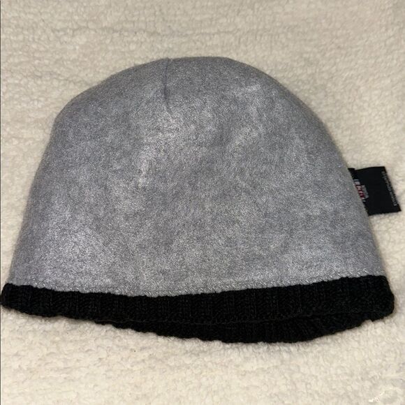 NFL OS Women’s Black Blue Buffalo Bills Cable Knit Cuffed Fleece Pom Pom Hat